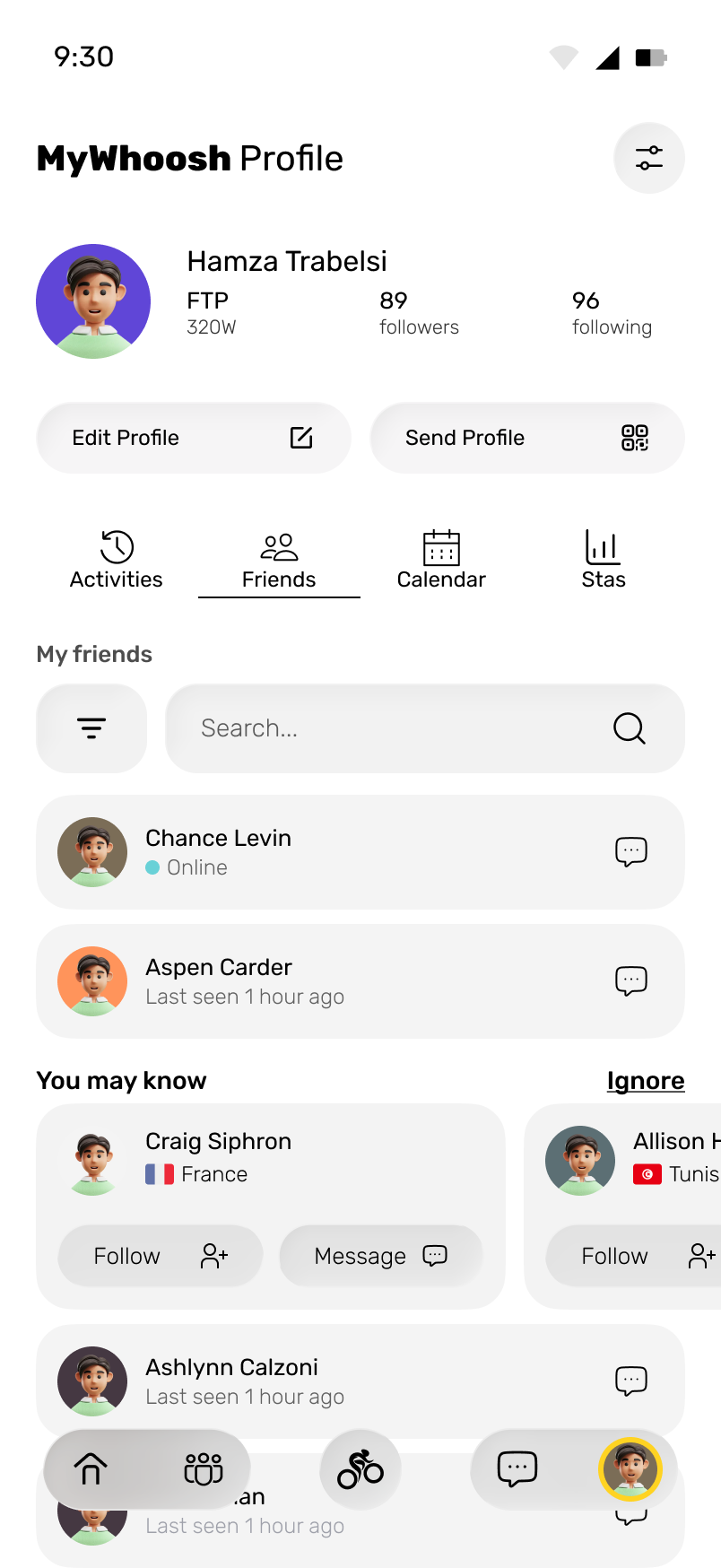 Friends and suggestions